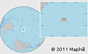 Gray Location Map of the area around 43° 10' 22" S, 177° 34' 29" W
