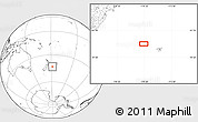 Blank Location Map of the area around 43° 10' 22" S, 178° 25' 30" W