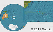 Satellite Location Map of the area around 43° 10' 22" S, 178° 25' 30" W