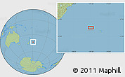 Savanna Style Location Map of the area around 43° 10' 22" S, 178° 25' 30" W
