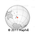 Outline Map of the Area around 43° 10' 22" S, 178° 25' 30" W, rectangular outline