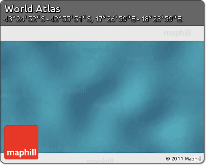 Satellite 3D Map of the Area around 43° 10' 22" S, 17° 55' 29" E