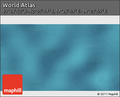 Satellite 3D Map of the Area around 43° 10' 22" S, 17° 55' 29" E