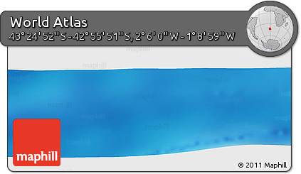 Physical Panoramic Map of the Area around 43° 10' 22" S, 1° 37' 30" W