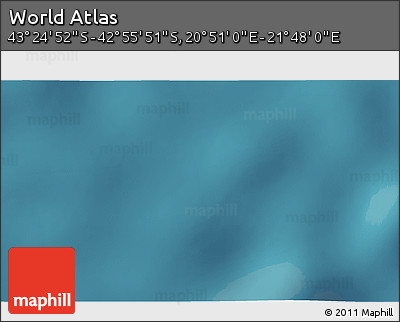 Satellite 3D Map of the Area around 43° 10' 22" S, 21° 19' 30" E