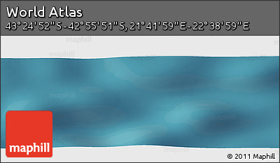Satellite Panoramic Map of the Area around 43° 10' 22" S, 22° 10' 29" E