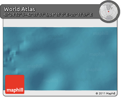 Satellite 3D Map of the Area around 43° 10' 22" S, 24° 43' 30" E