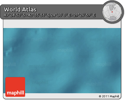 Satellite 3D Map of the Area around 43° 10' 22" S, 28° 58' 30" E