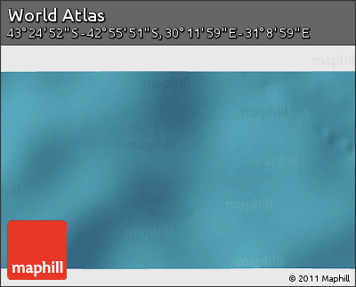 Satellite 3D Map of the Area around 43° 10' 22" S, 30° 40' 29" E