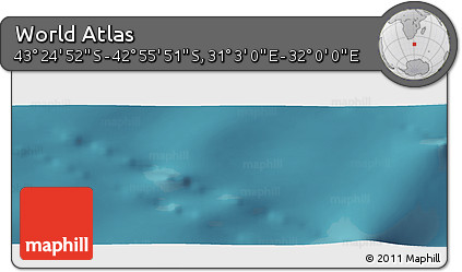Satellite Panoramic Map of the Area around 43° 10' 22" S, 31° 31' 29" E