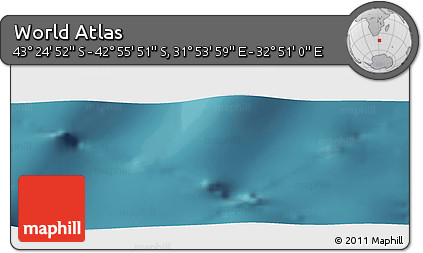 Satellite Panoramic Map of the Area around 43° 10' 22" S, 32° 22' 30" E
