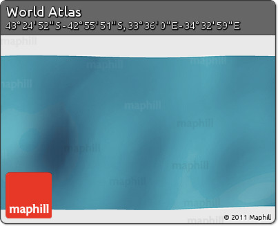 Satellite 3D Map of the Area around 43° 10' 22" S, 34° 4' 30" E