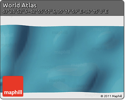 Satellite 3D Map of the Area around 43° 10' 22" S, 35° 46' 29" E
