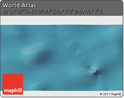 Satellite 3D Map of the Area around 43° 10' 22" S, 37° 28' 30" E