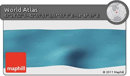 Satellite Panoramic Map of the Area around 43° 10' 22" S, 38° 19' 30" E