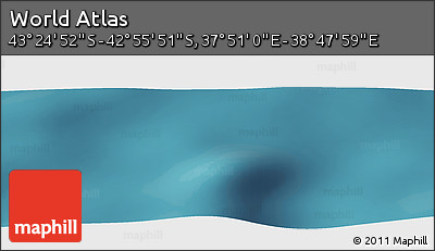 Satellite Panoramic Map of the Area around 43° 10' 22" S, 38° 19' 30" E