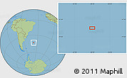 Savanna Style Location Map of the area around 43° 10' 22" S, 38° 10' 29" W
