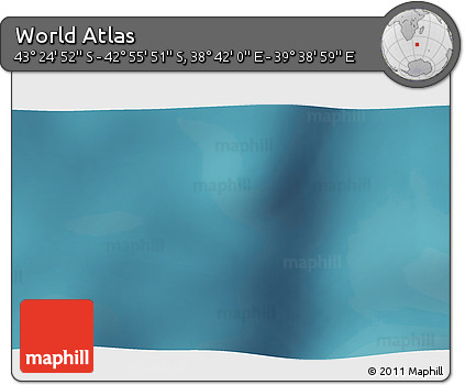 Satellite 3D Map of the Area around 43° 10' 22" S, 39° 10' 29" E