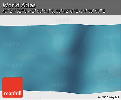 Satellite 3D Map of the Area around 43° 10' 22" S, 39° 10' 29" E