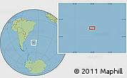 Savanna Style Location Map of the area around 43° 10' 22" S, 39° 1' 29" W