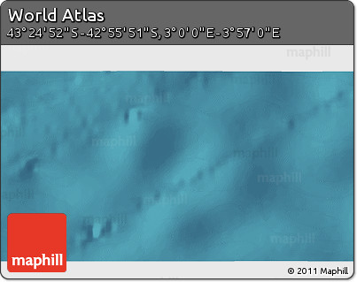 Satellite 3D Map of the Area around 43° 10' 22" S, 3° 28' 30" E