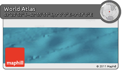 Satellite Panoramic Map of the Area around 43° 10' 22" S, 3° 28' 30" E