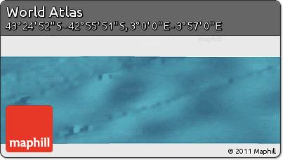 Satellite Panoramic Map of the Area around 43° 10' 22" S, 3° 28' 30" E