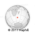 Outline Map of the Area around 43° 10' 22" S, 40° 52' 30" E, rectangular outline