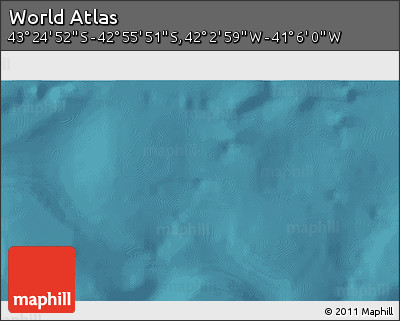 Satellite 3D Map of the Area around 43° 10' 22" S, 41° 34' 30" W