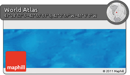 Physical Panoramic Map of the Area around 43° 10' 22" S, 41° 34' 30" W