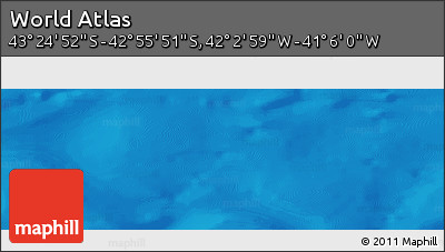 Physical Panoramic Map of the Area around 43° 10' 22" S, 41° 34' 30" W