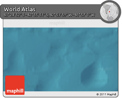 Satellite 3D Map of the Area around 43° 10' 22" S, 42° 25' 29" W