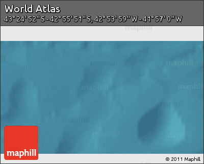 Satellite 3D Map of the Area around 43° 10' 22" S, 42° 25' 29" W