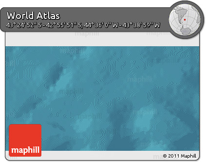 Satellite 3D Map of the Area around 43° 10' 22" S, 44° 7' 30" W