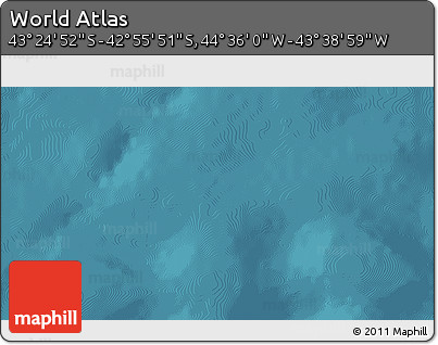 Satellite 3D Map of the Area around 43° 10' 22" S, 44° 7' 30" W