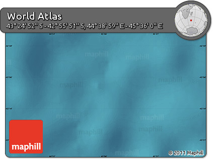 Satellite Map of the Area around 43° 10' 22" S, 45° 7' 30" E