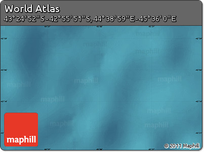 Satellite Map of the Area around 43° 10' 22" S, 45° 7' 30" E