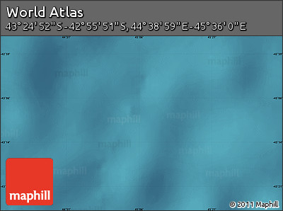 Satellite Map of the Area around 43° 10' 22" S, 45° 7' 30" E