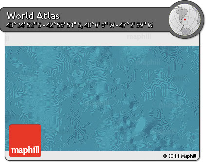 Satellite 3D Map of the Area around 43° 10' 22" S, 47° 31' 29" W