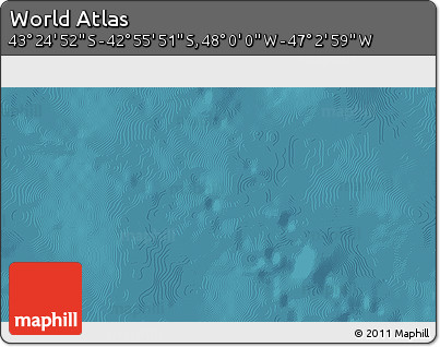 Satellite 3D Map of the Area around 43° 10' 22" S, 47° 31' 29" W
