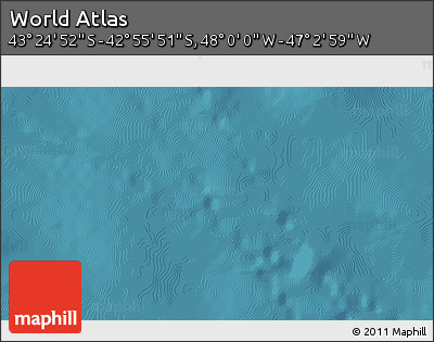 Satellite 3D Map of the Area around 43° 10' 22" S, 47° 31' 29" W