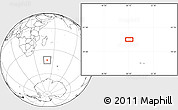 Blank Location Map of the area around 43° 10' 22" S, 50° 13' 30" E