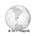 Outline Map of the Area around 43° 10' 22" S, 57° 43' 30" W, rectangular outline