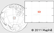 Blank Location Map of the area around 43° 10' 22" S, 6° 1' 30" E