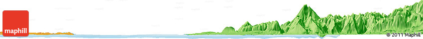 Political Horizon Map of the Area around 43° 10' 22" S, 73° 1' 30" W Political Horizon Map of the Area around 43° 10' 22" S, 73° 1' 30" W
