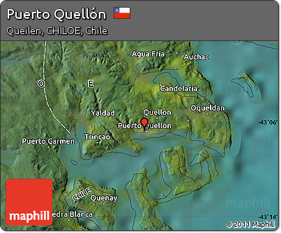 Satellite Map of Puerto Quellón