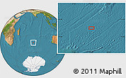 Satellite Location Map of the area around 43° 10' 22" S, 74° 52' 30" E