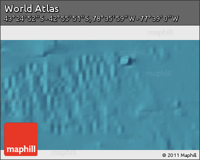 Satellite 3D Map of the Area around 43° 10' 22" S, 78° 7' 30" W