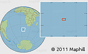Savanna Style Location Map of the area around 43° 10' 22" S, 7° 43' 29" E