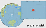 Savanna Style Location Map of the area around 43° 10' 22" S, 82° 31' 30" E